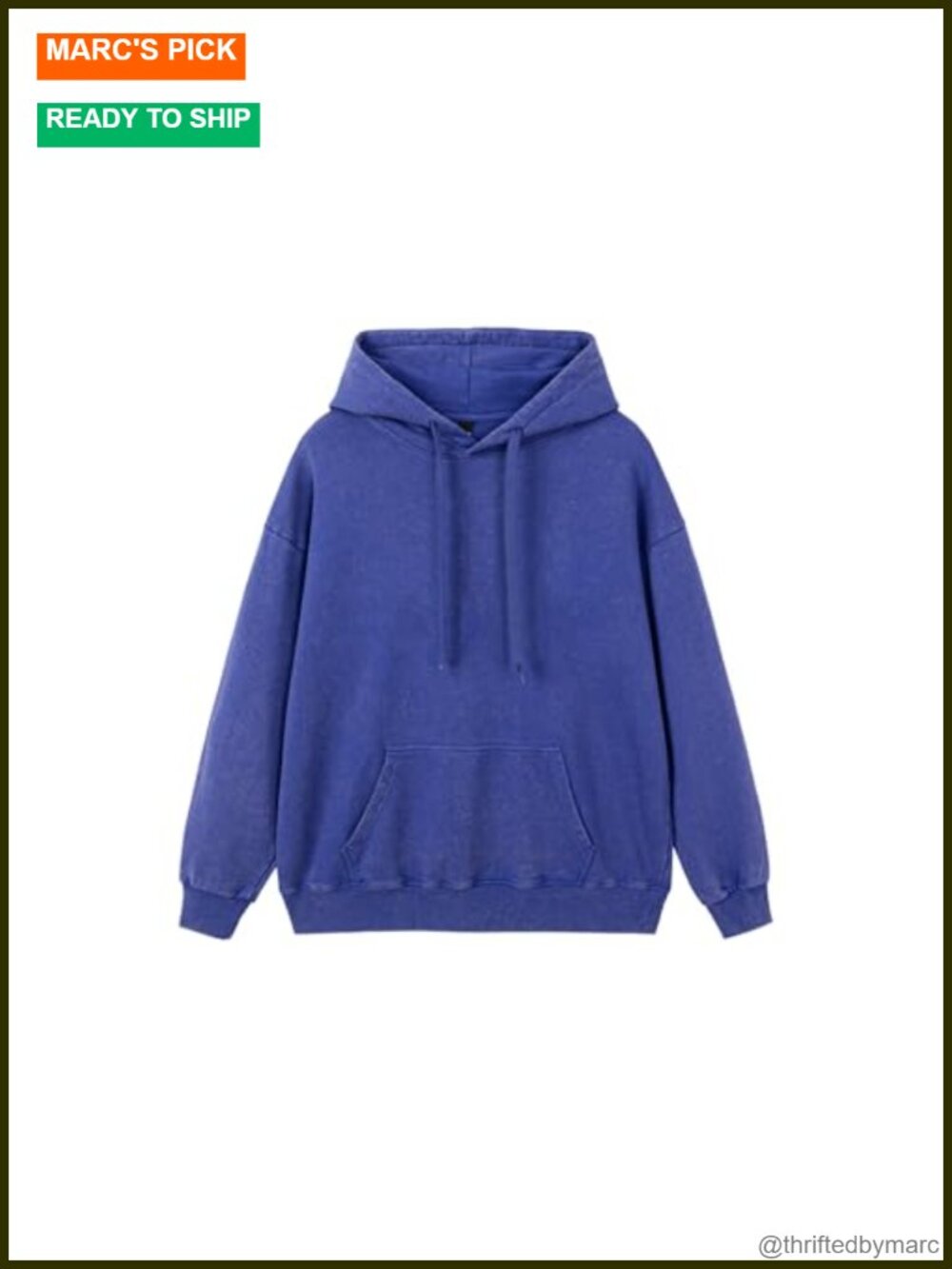 Oversized Unisex Heavyweight Cotton Acid Wash Hoodie Vintage Streetwear
